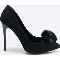 Answear - Szpilki Chc-Shoes. Czarne szpilki damskie ANSWEAR, z materiału. W wyprzedaży za 59.90 zł.