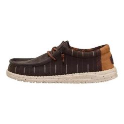 HeyDude Męskie Mokasyny Wally Western. Brązowe mokasyny męskie Hey dude, z materiału. Za 249.00 zł.