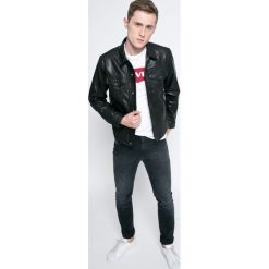 Levi's - Kurtka skórzana. Szare kurtki męskie Levi's. Za 1,499.00 zł.