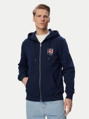 Tommy Hilfiger Bluza MW0MW43382 Granatowy Regular Fit. Niebieskie bluzy męskie Tommy Hilfiger, m, bez wzorów, z bawełny, bez kaptura. Za 569.99 zł.