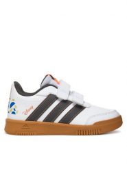 Adidas Sneakersy Disney Tensaur JQ4362 Biały. Białe buty sportowe chłopięce Adidas, bez wzorów, ze skóry, bez zapięcia. Za 199.99 zł.