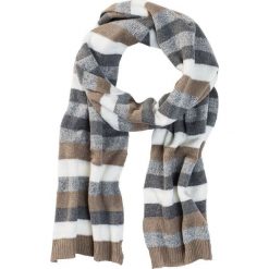Szal bonprix szaro-ciemnoszaro-beżowo-biel wełny. Szaliki i chusty damskie marki WED'ZE. Za 59.99 zł.