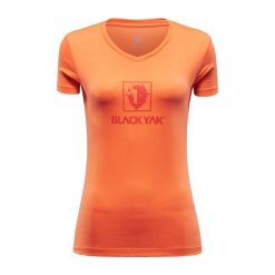 Koszulka turystyczna damska Blackyak SENEPOL LOGO z krótkim rękawem. Brązowe t-shirty damskie BLACK YAK, s, bez wzorów, z bawełny, klasyczne, bez kołnierzyka. Za 68.99 zł.