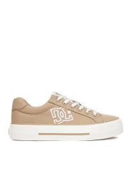 DC Shoes Tenisówki CEO-SS25-3C098 Beżowy. Brązowe trampki i tenisówki damskie DC Shoes, bez wzorów, z materiału, bez zapięcia. Za 219.99 zł.