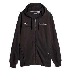 Bluza Męska Motorsport BMW Z Pełnym Zamkiem Błyskawicznym. Czarne bluzy męskie Puma, m, bez wzorów, bez kaptura. Za 440.99 zł.