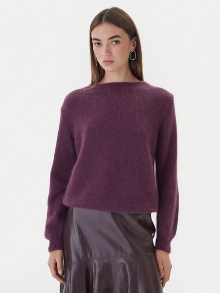 Dixie Sweter M277Y066A 1490 Fioletowy Regular Fit. Fioletowe swetry damskie Dixie, m, bez wzorów, z wełny, bez kołnierzyka, bez ramiączek, bez kaptura. Za 409.99 zł.