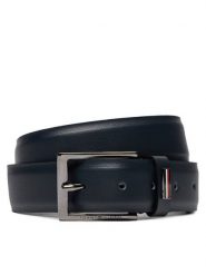 Tommy Hilfiger Pasek Męski Business 3.5 AM0AM12062 Granatowy. Niebieskie paski damskie Tommy Hilfiger, bez wzorów, ze skóry. Za 299.99 zł.