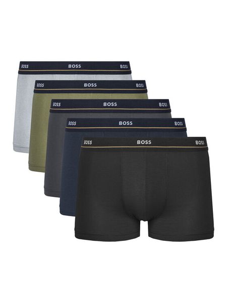 BOSS Komplet bokserek Essential 50531660 Czarny. Czarne bokserki męskie Boss, m, bez wzorów, z bawełny. Za 289.99 zł.