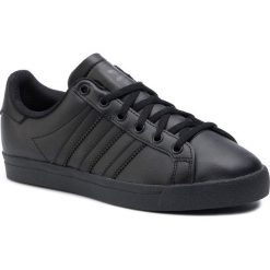 Buty adidas - Coast Star J EE9700 Cblack/Cblack/Gresix. Czarne półbuty dziewczęce Adidas, bez wzorów, z materiału, retro. Za 249.00 zł.
