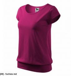 City 120 - ADLER - Koszulka damska, 150 g/m2, - fuchsia red S. Czerwone t-shirty damskie Malfini, m, bez wzorów, bez kołnierzyka. Za 31.77 zł.