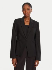 BOSS Marynarka Jia9 50546622 Czarny Slim Fit. Czarne żakiety damskie Boss, bez wzorów, z wełny. Za 1,389.00 zł.