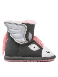 EMU Australia Śniegowce Pegasus Walker B12759 Szary. Szare buty zimowe dziewczęce Emu Australia, ze skóry, bez zapięcia. Za 269.99 zł.