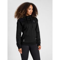 Damska bawełniana bluza z kapturem Hummel Off-Grid. Czarne bluzy damskie Hummel, s, bez wzorów, z bawełny, z kapturem, do piłki ręcznej. Za 182.50 zł.