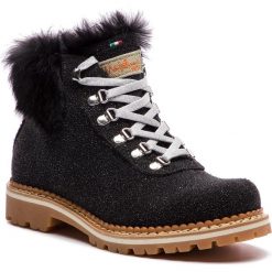 Trapery MONTELLIANA - Clara M1714 Black Glitter. Czarne kozaki damskie Montelliana, ze skóry. W wyprzedaży za 969.00 zł.