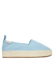 Calvin Klein Jeans Espadryle Platform Espadrille Ml Cs YW0YW01871 Błękitny. Niebieskie espadryle damskie Calvin Klein Jeans, bez wzorów, z jeansu, bez obcasa, bez zapięcia. Za 249.99 zł.