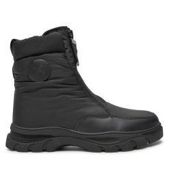 Botki Xti. Czarne botki damskie Xti, bez obcasa, na płaskiej podeszwie, bez zapięcia. Za 299.99 zł.