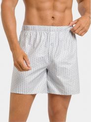 Hanro Bokserki 75764 Biały. Białe bokserki męskie Hanro, m, bez wzorów, z bawełny. Za 369.99 zł.