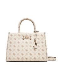 Guess Torebka Silia HWGP98 90220 Écru. Torebki do ręki damskie Guess, z aplikacjami, ze skóry, bez dodatków. Za 579.99 zł.