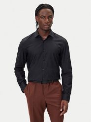 HUGO Koszula Kenno 50500965 Czarny Slim Fit. Czarne koszule męskie Hugo, m, bez wzorów, z bawełny, bez kołnierzyka, bez ramiączek. Za 439.99 zł.