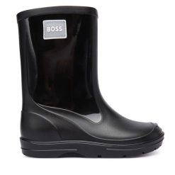 Kalosze BOSS. Czarne kalosze chłopięce Boss, bez wzorów. Za 239.99 zł.