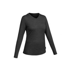 Koszulka trekkingowa z długim rękawem TRAVEL500 z wełny merynosa damska. T-shirty damskie marki FORCLAZ. Za 79.99 zł.
