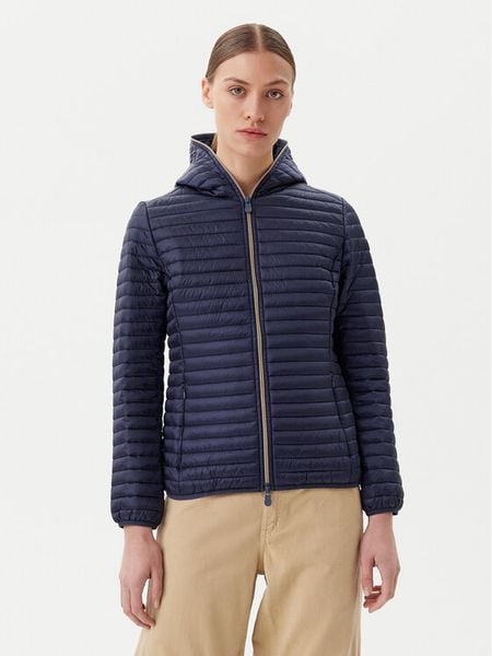 Save The Duck Kurtka przejściowa D33620W IRIS20 Granatowy Regular Fit. Niebieskie kurtki damskie SAVE THE DUCK, bez wzorów, z syntetyku, bez kaptura. Za 359.99 zł.