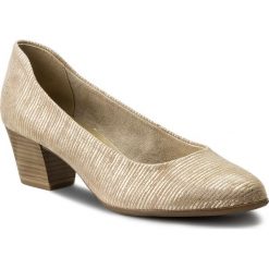 Półbuty TAMARIS - 1-22302-20 Beige Struct. 467. Brązowe półbuty damskie Tamaris, z materiału. W wyprzedaży za 189.00 zł.