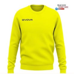 Givova Maglia Polarfleece One — bluza 3XS. Żółte bluzy męskie Givova, m, bez wzorów, z materiału, bez kaptura. Za 84.00 zł.