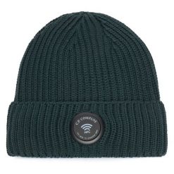 Czapka C.P. Company. Zielone czapki i kapelusze męskie C.P. Company, na zimę, bez wzorów. Za 574.99 zł.