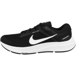 Buty do biegania męskie Nike Air Zoom Structure 24. Czarne buty sportowe męskie Nike, z materiału, bez zapięcia, do biegania. Za 499.99 zł.