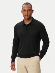 BOSS Polo H-Lancione 50565503 Czarny Regular Fit. Czarne koszulki polo męskie Boss, m, bez wzorów, z wełny, bez ramiączek. Za 699.99 zł.