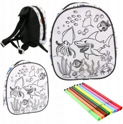 Skleplolki KREATYWNY PLECAK DLA DZIECI PRZEDSZKOLE ZABAWA DO KOLOROWANIA GRATIS PISAKI. Torby i plecaki dziecięce Skleplolki. Za 24.90 zł.