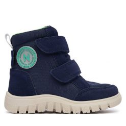 Śniegowce Naturino. Niebieskie trampki i tenisówki chłopięce Naturino, bez wzorów, bez zapięcia. Za 359.99 zł.