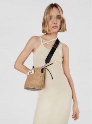 TOUS Torebka Saca Scoubidou 2001854651 Beżowy. Brązowe torebki do ręki damskie tous, bez wzorów, z syntetyku, bez dodatków. Za 799.99 zł.