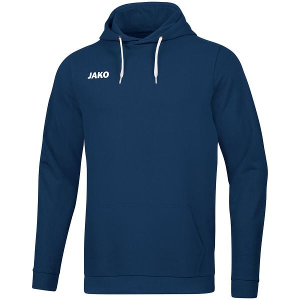 Bluza z kapturem Jako Base. Niebieskie bluzy damskie Jako, s, bez wzorów, z bawełny, z kapturem. Za 198.76 zł.