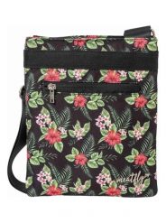 Damska torebka na ramię Dixie Tropical – czarna Meatfly. Zielone torby na ramię damskie Meatfly, bez wzorów, z materiału, eleganckie, z nadrukiem, bez dodatków. Za 101.99 zł.