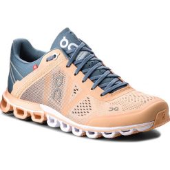 Buty ON - Cloudflow 000015 Almond/Grey 1230. Brązowe obuwie sportowe damskie On, z materiału. Za 649.00 zł.
