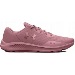 Buty Under Armour Charged Pursuit 3 W 3024889 602 różowe. Czerwone obuwie sportowe damskie bez wzorów, z gumy, do biegania. Za 385.08 zł.
