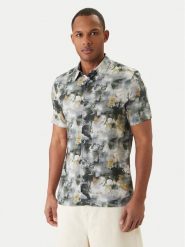 Guess Koszula M6GH65 W1916 Szary Regular Fit. Szare koszule męskie Guess, m, z aplikacjami, z wiskozy, bez kołnierzyka, bez ramiączek. Za 329.99 zł.