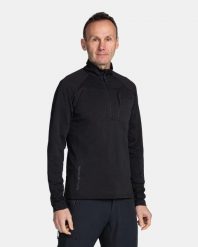 Męska bluza techniczna Kilpi MONTALE-M. Czarne bluzy męskie Kilpi, m, bez wzorów, z materiału, bez kaptura, do biegania. Za 215.49 zł.