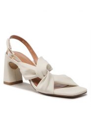 Clara Barson Sandały WS22041-04 Beżowy. Brązowe sandały damskie Clara Barson, bez wzorów, ze skóry, bez obcasa, na słupku, bez zapięcia. Za 119.99 zł.