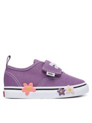 Vans Tenisówki Authentic Elastic Lace VN000YSCFRT1 Fioletowy. Fioletowe trampki i tenisówki dziewczęce Vans, bez wzorów, z materiału, bez zapięcia. Za 199.99 zł.