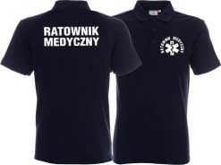 LPP - Promostars Koszulka Polo męska RATOWNIK MEDYCZNY granatowa. Koszulki polo męskie LPP - Promostars, m, bez wzorów, bez ramiączek. Za 102.99 zł.