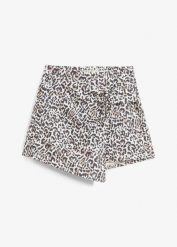 Spódnicospodnie ze sztywniejszego materiału interlock. Białe spodnie materiałowe damskie bonprix, bez wzorów. Za 119.99 zł.