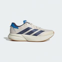 Buty Duramo Speed 2 Running. Białe buty sportowe męskie Adidas, z materiału, bez zapięcia, do biegania. Za 399.00 zł.