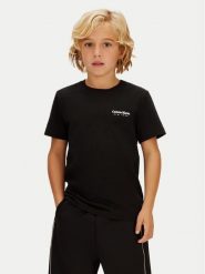 Calvin Klein Jeans T-Shirt Minimal Logo IB0IB02608 Czarny Regular Fit. Czarne t-shirty dla chłopców Calvin Klein Jeans, bez wzorów, z bawełny, bez ramiączek. Za 99.99 zł.