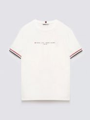 Koszulka męska z kontrastowym wykoŅczeniem biała Bortor 100. Białe t-shirty męskie Big Star, l, bez wzorów, z bawełny, bez kołnierzyka. Za 99.99 zł.