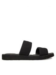 Calvin Klein Klapki Double Strap Cv Logo HM0HM01801 Czarny. Czarne klapki męskie Calvin Klein, z materiału. Za 229.99 zł.