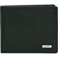Calvin Klein - Portfel skórzany. Czarne portfele męskie Calvin Klein, z materiału. Za 249.90 zł.