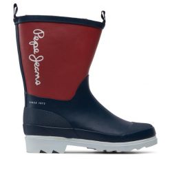 Kalosze Pepe Jeans. Niebieskie kalosze chłopięce Pepe Jeans, bez wzorów. Za 139.99 zł.